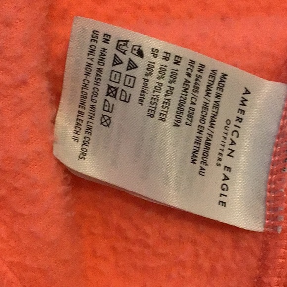 American Eagle Quarter Zip Boxy Fleece Top - Picture 5 of 5